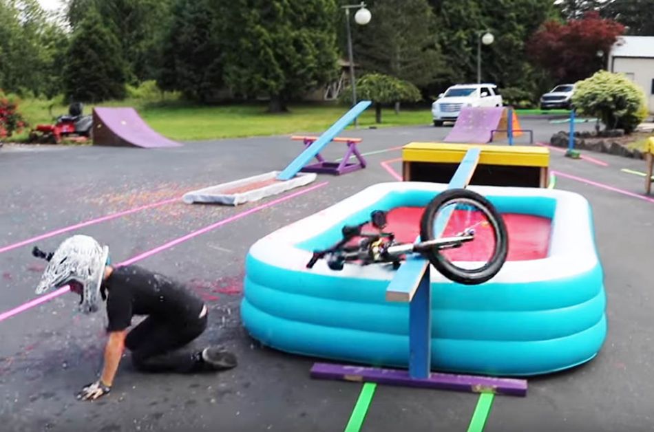 SLIME BMX Obstacle Course! *Who FALLS IN?!* by Bmx Caiden