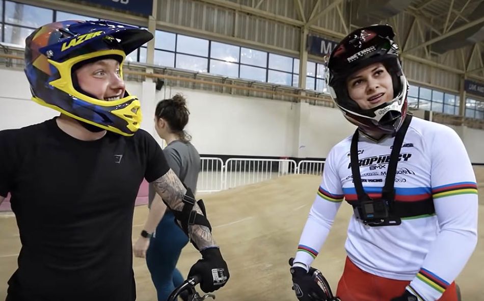 GYMNASTS TRY &#039;OLYMPIC BMX RACING&#039; ft. Beth Shriever by Nile Wilson