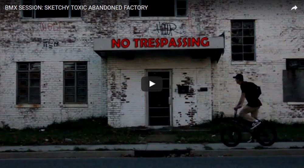 BMX SESSION: SKETCHY TOXIC ABANDONED FACTORY by AnthonyPanza