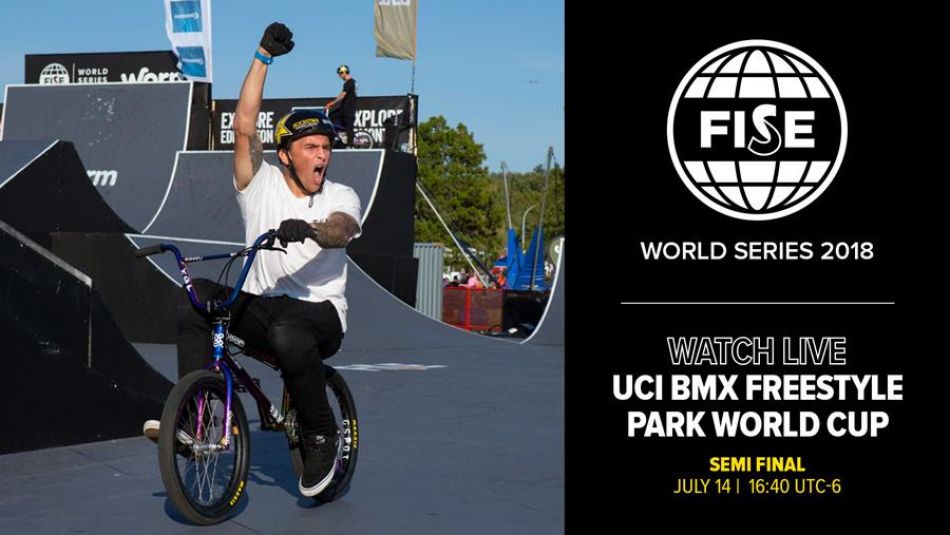 FWS EDMONTON 2018: UCI BMX Freestyle Park World Cup Men Semi final