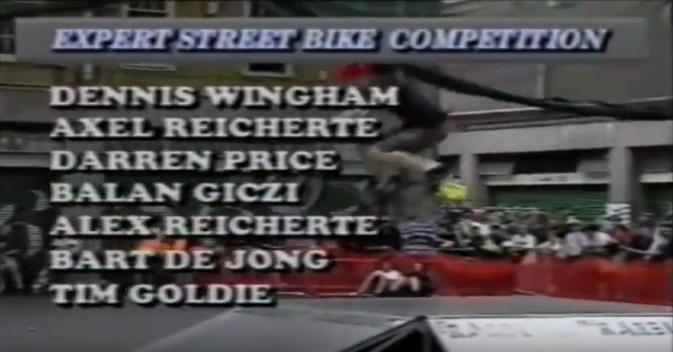 The Rider Cup Bmx 1992 Dave Mirra, Mat Hoffman, Dennis McCoy, Jamie Bestwick