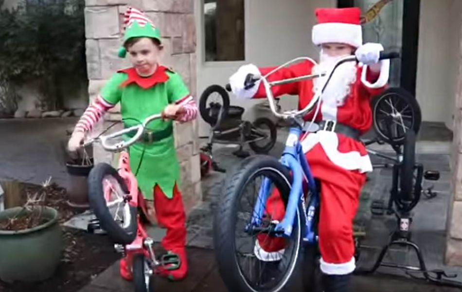 Surprising Kids with New Bikes in a PINK LIMO! by Bmx Caiden