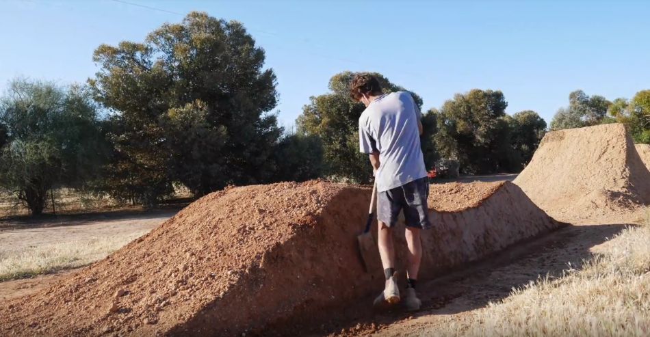 Building a Dirt Jump Roller Time-lapse by Greg Barling