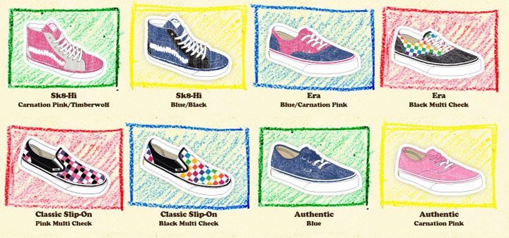 list of vans shoes