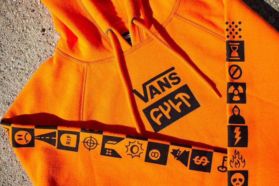 orange vans sweater