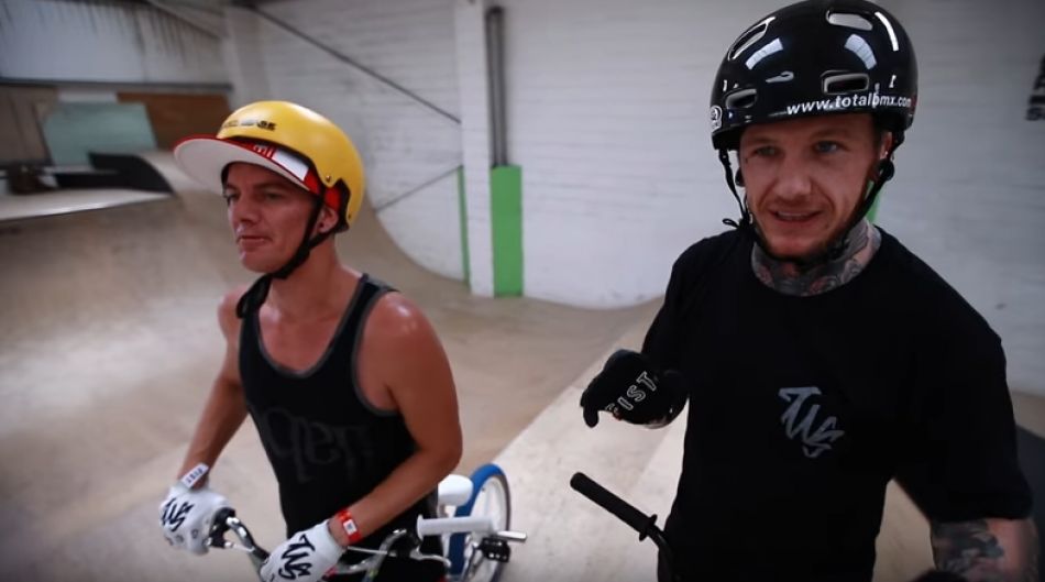 Professional RedBull Drifter Mad Mike Rides BMX With Mark Webb by The Webbie Show