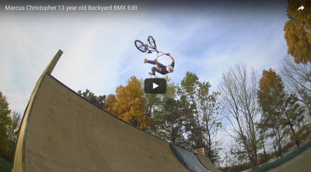 FATBMX KIDS: Marcus Christopher 13 year old Backyard BMX Edit by stuckinohio (Must Watch!)