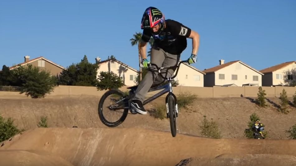 Connor Fields at BMX Pump track and Trails by Connor Fields