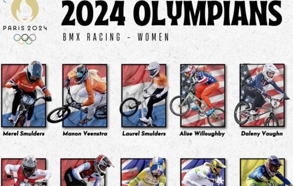 24 Women Elite Rider BMX Olympic Paris 2024 by SAP RAINBOW