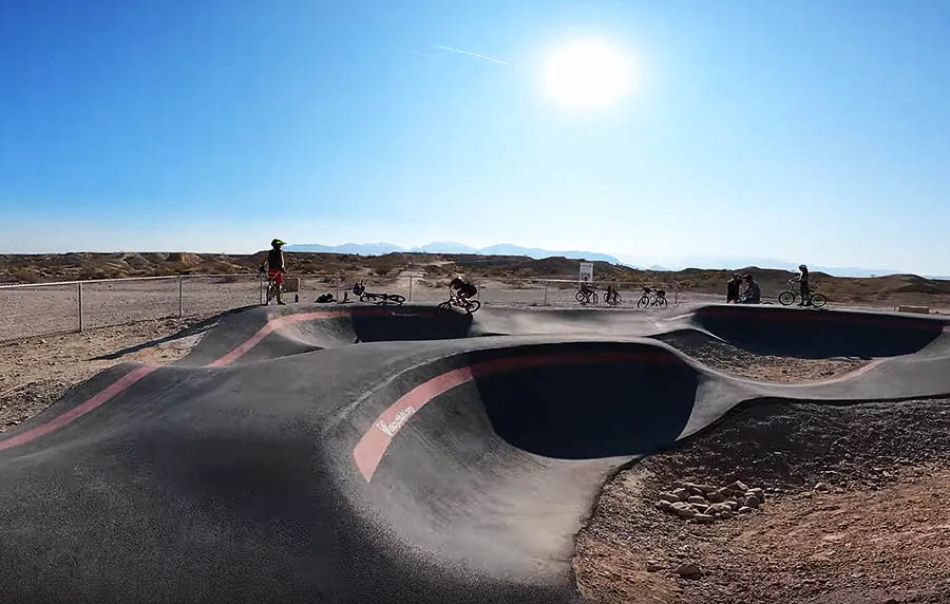Shredding the new Las Vegas BMX Pump Track! by Connor Fields
