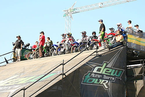 FMX Starting hill. Watch the lights