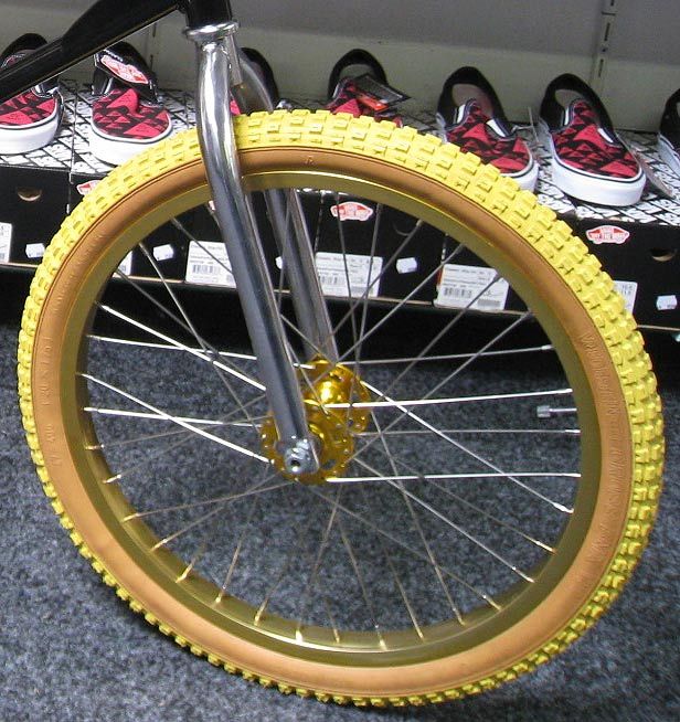 gold bmx tires